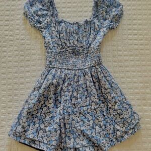 Hollister Light Blue Floral Mini Dress